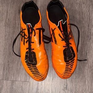 adidas Bright Orange Athletic Shoes with Black Accents